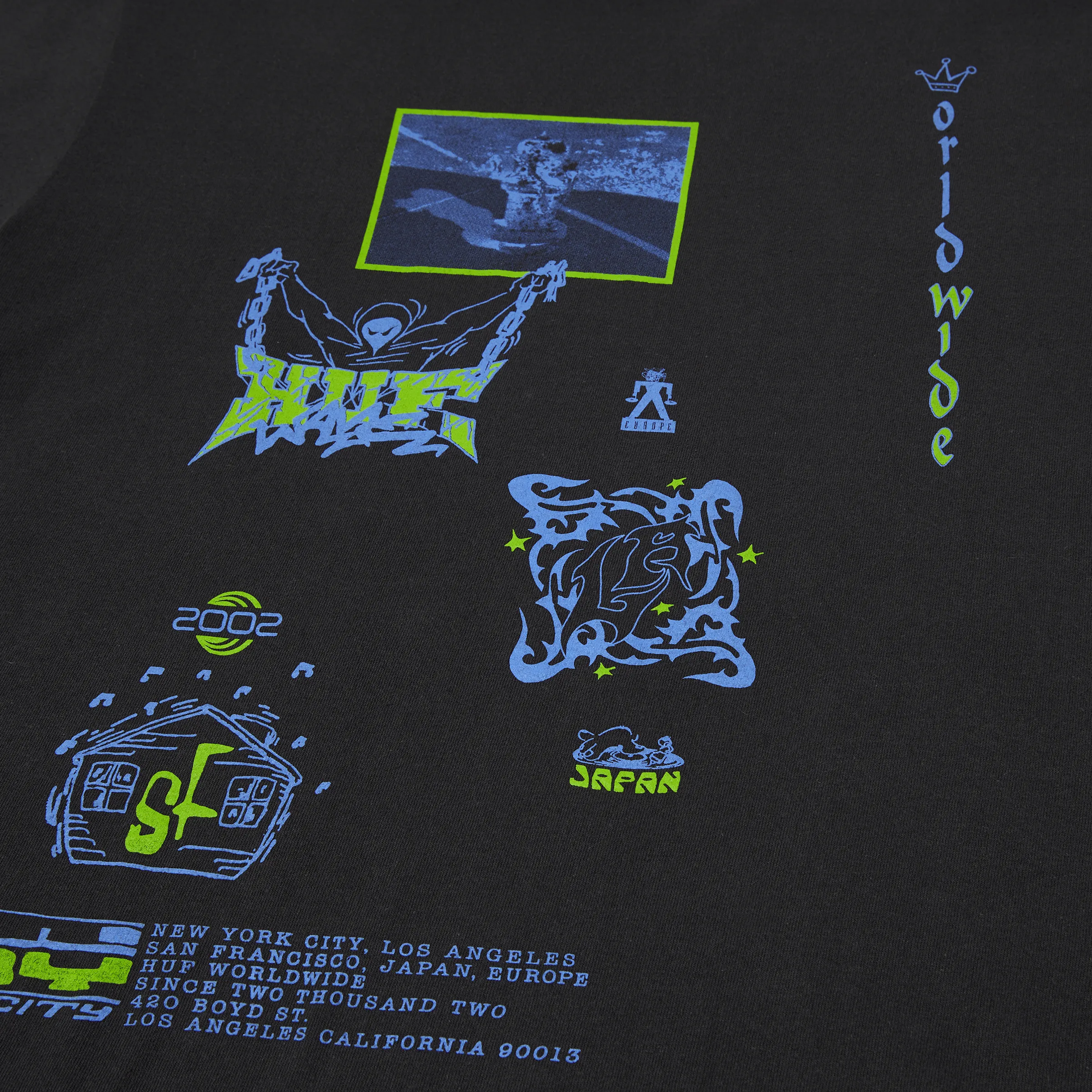 Zine Washed T-Shirt sold by HUF product image thumbnail 3