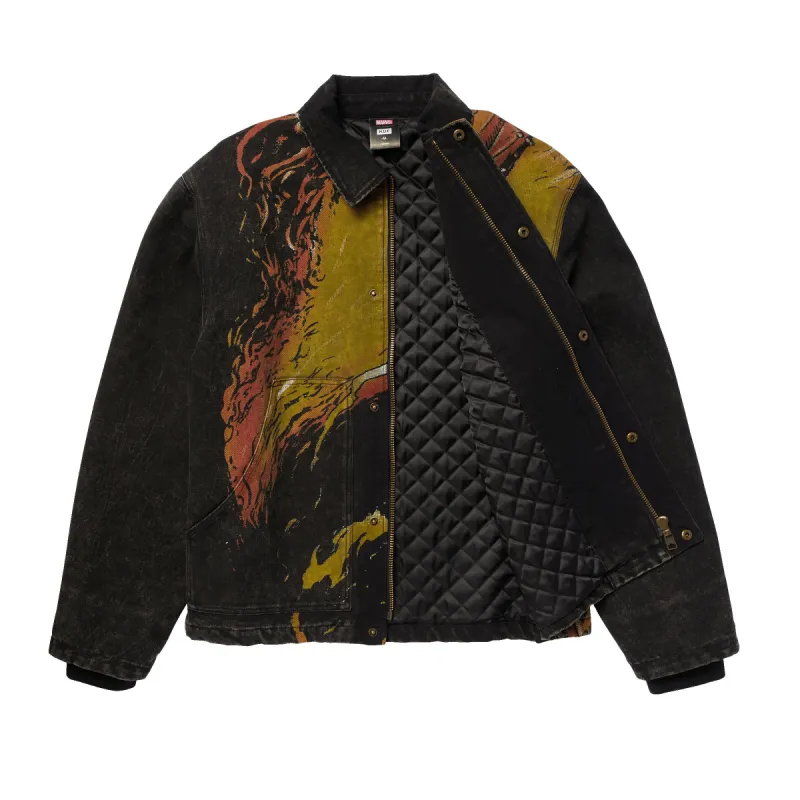 HUF WORK JACKET ワークジャケット HUF Pacific Work Jacket Blue - Coureur Goods