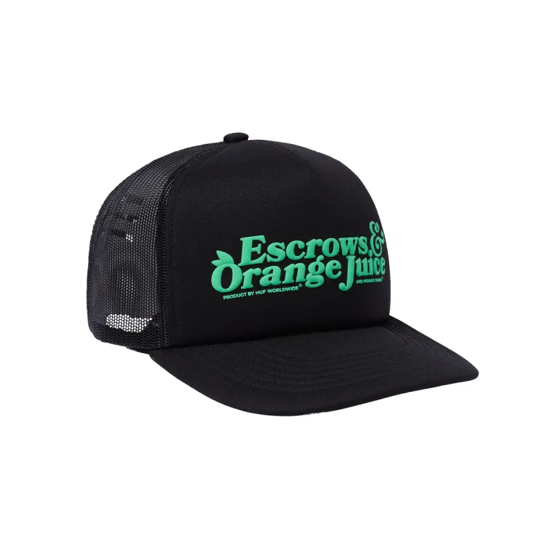 HUF x Midnight Organic Escrows And Orange Juice Trucker sold by HUF