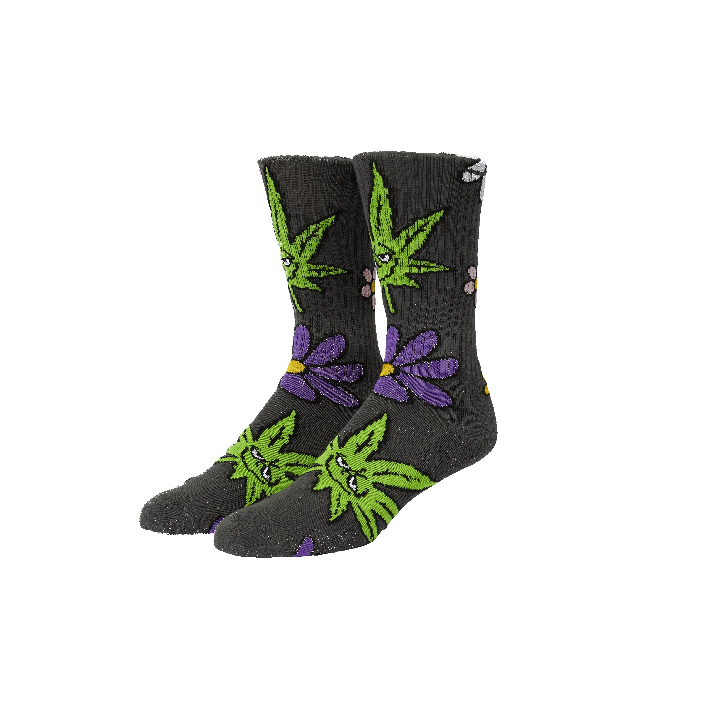 Green Buddy Blossom Sock sold by HUF