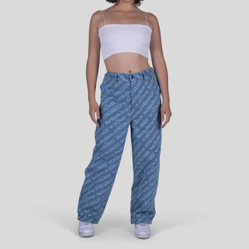 Bleached Baggie Denim sold by HUF