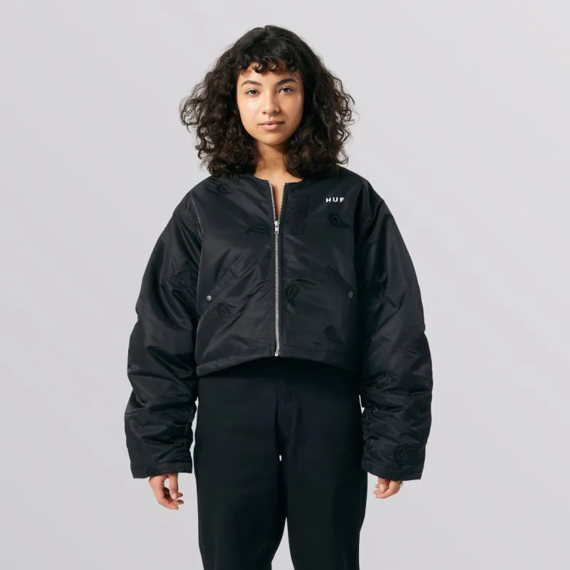 Paisley Satin Bomber Jacket sold by HUF