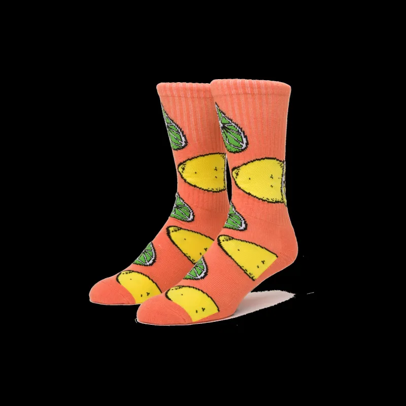 Lemon Lime Crew Sock sold by HUF