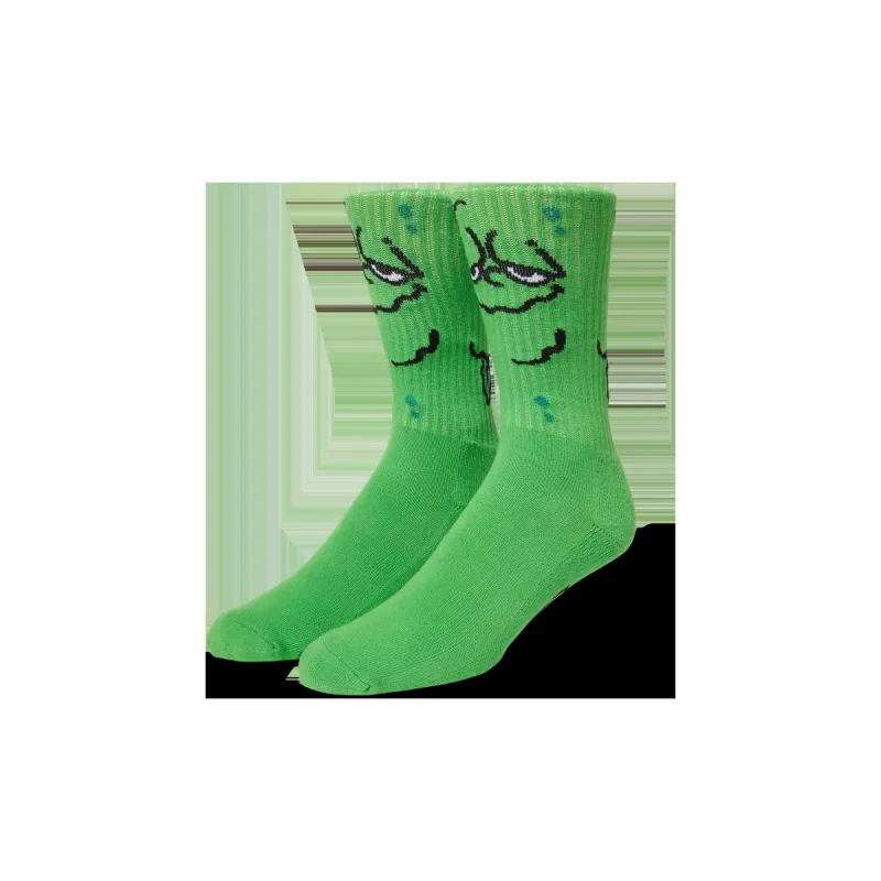 Green Nuggets Crew Sock sold by HUF