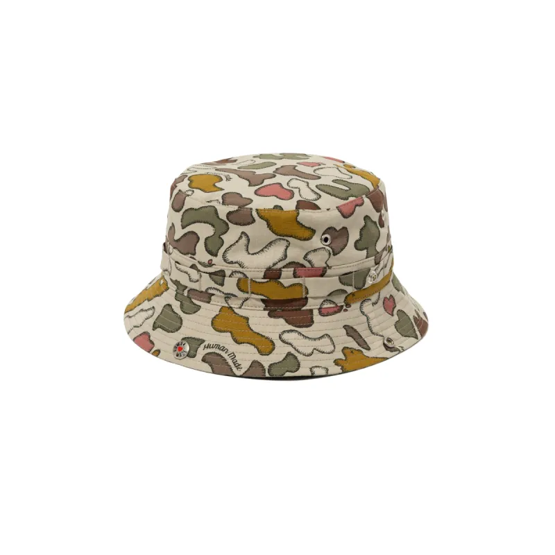 KAWS MADE CAMO BUCKET HAT sold by Human Made