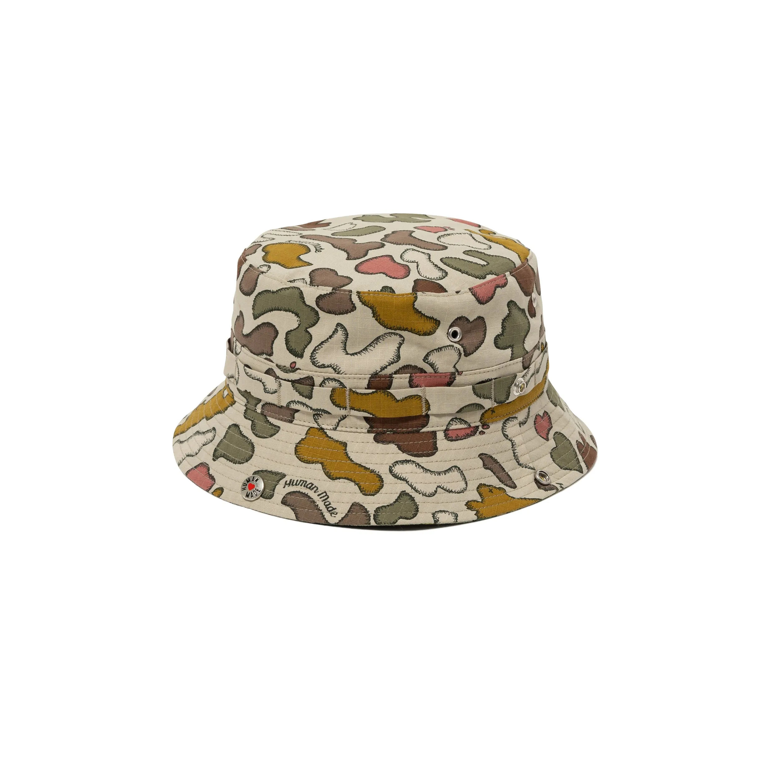 KAWS MADE CAMO BUCKET HAT sold by Human Made