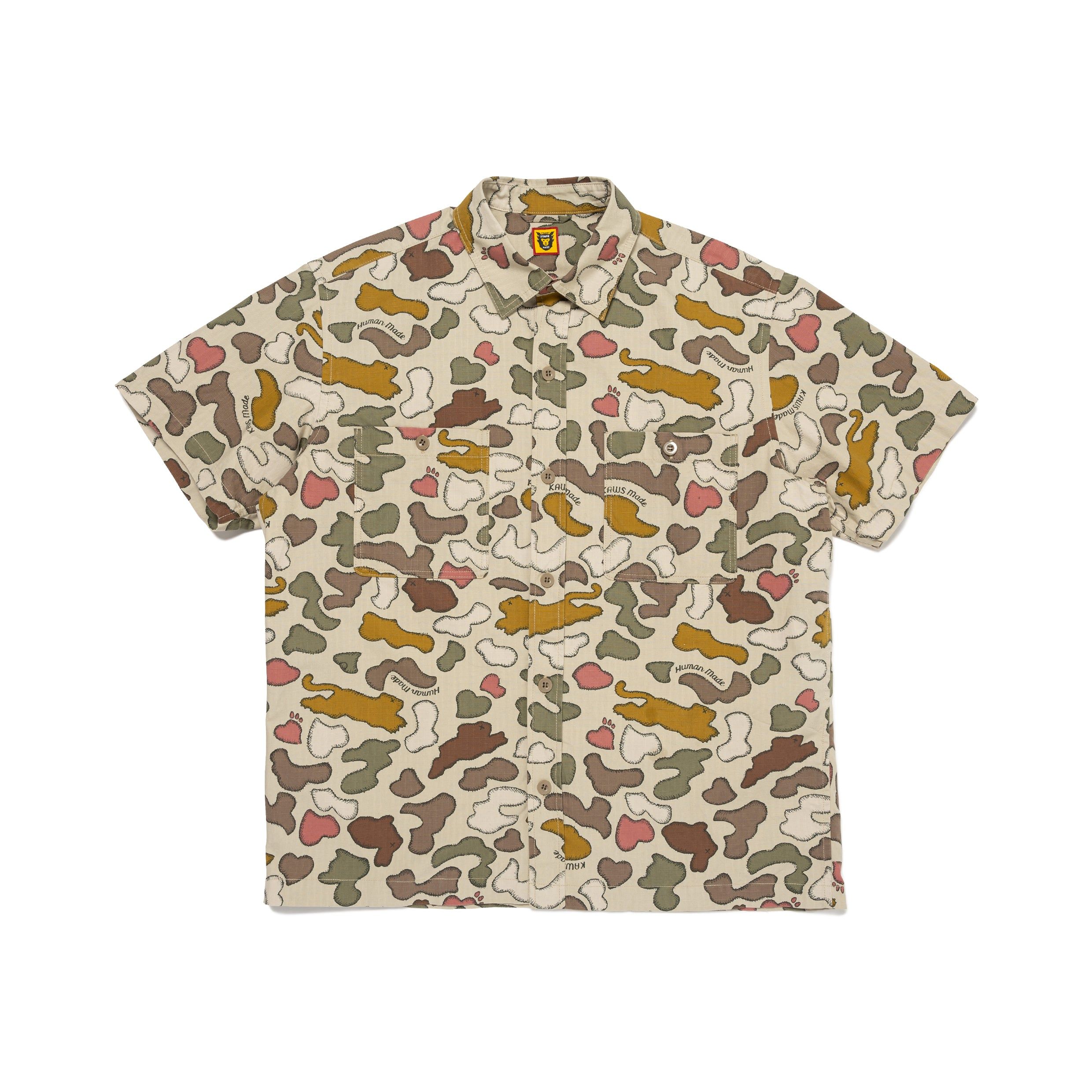 KAWS MADE CAMO SHIRT sold by Human Made