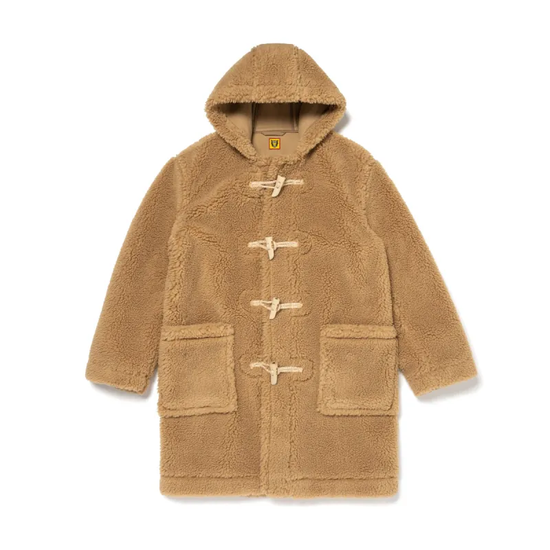 WOOL BLENDED BOA FLEECE DUFFLE COAT sold by Human Made