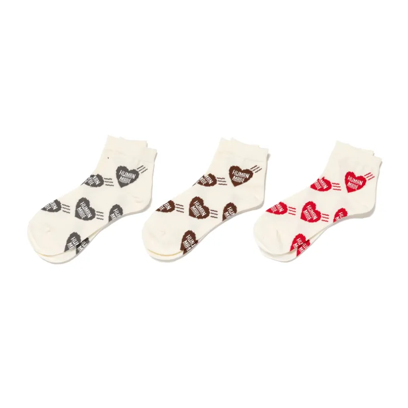 HEART SHORT SOCKS sold by Human Made