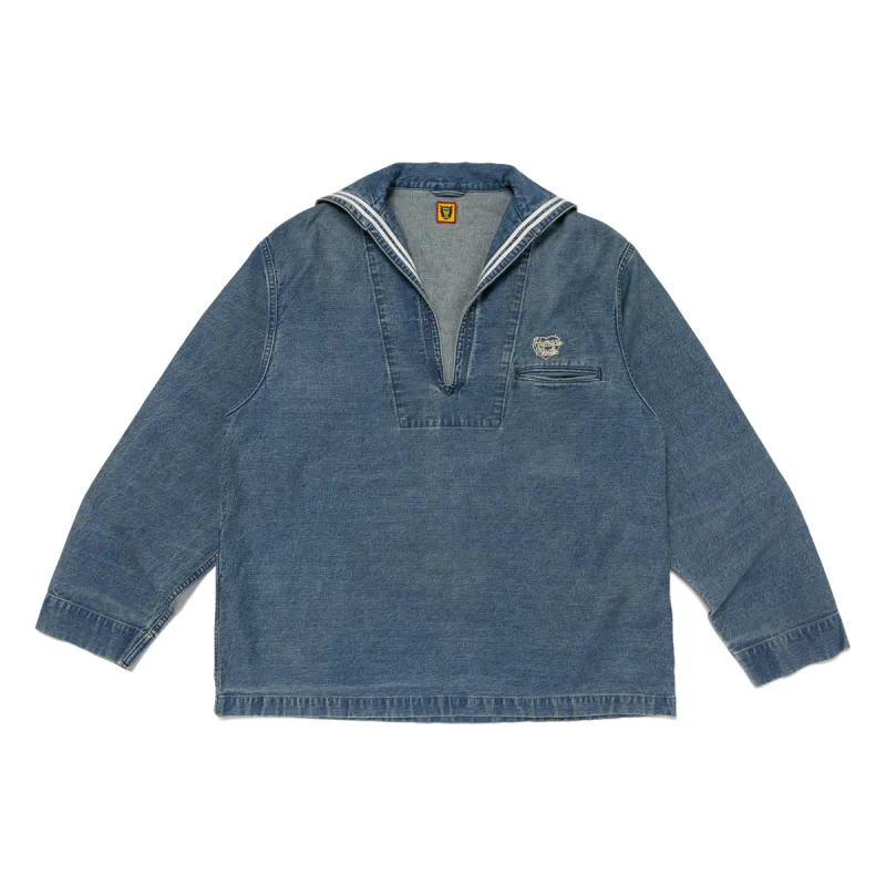 DENIM SAILOR SHIRT sold by Human Made