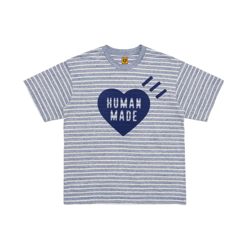 STRIPED HEART T-SHIRT made by Human Made