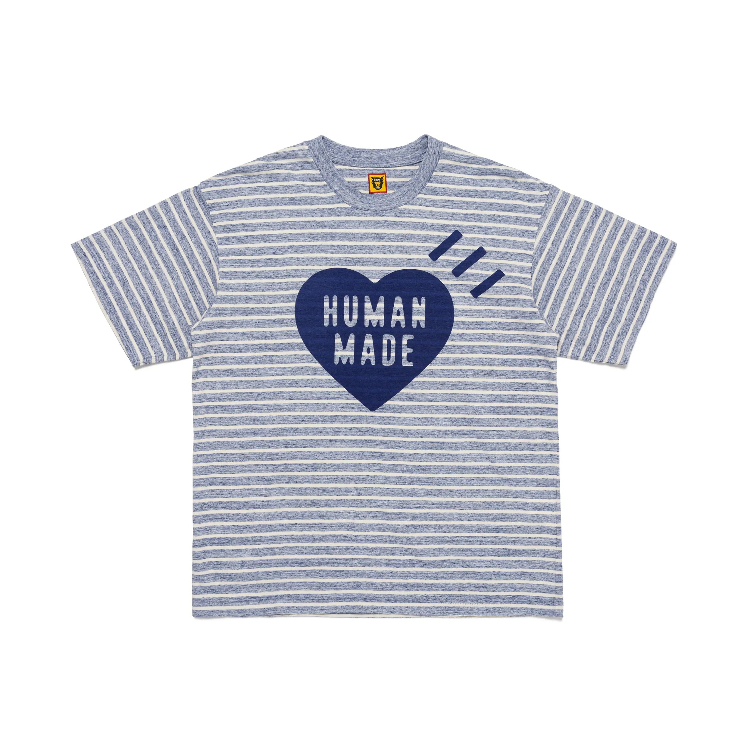 STRIPED HEART T-SHIRT sold by Human Made