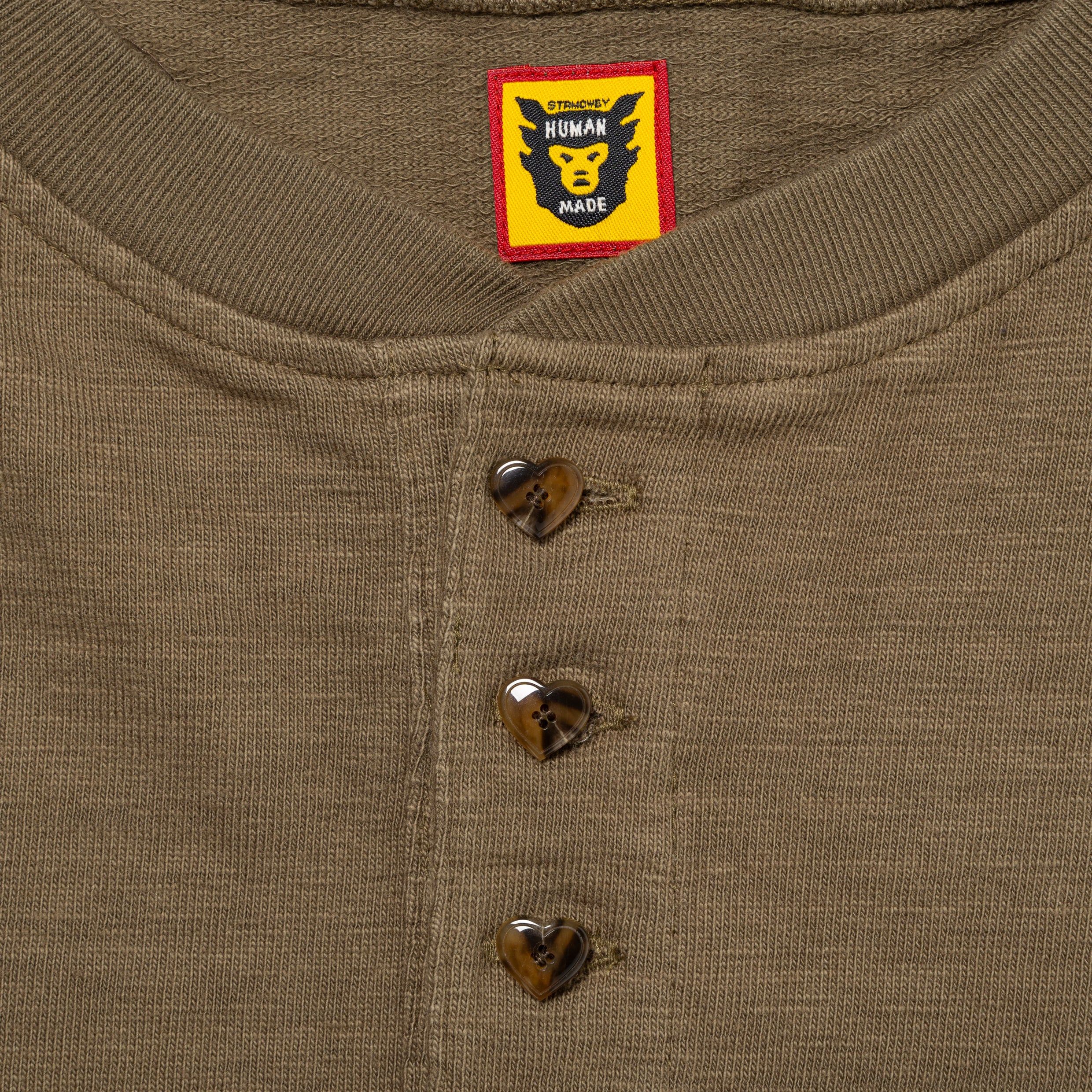 OVERSIZED HENLEY NECK L/S T-SHIRT | Parallel