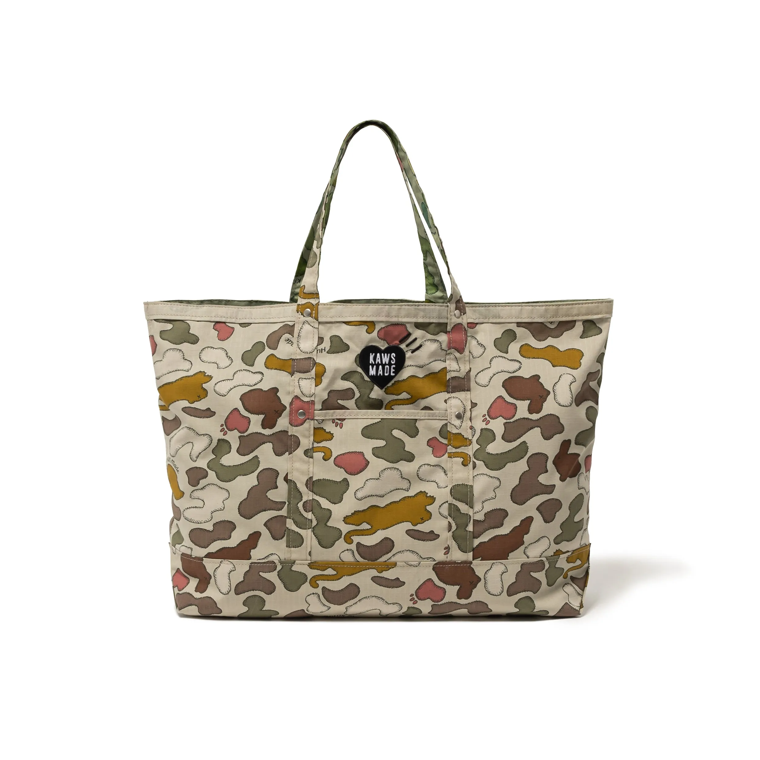 KAWS MADE CAMO TOTE BAG sold by Human Made