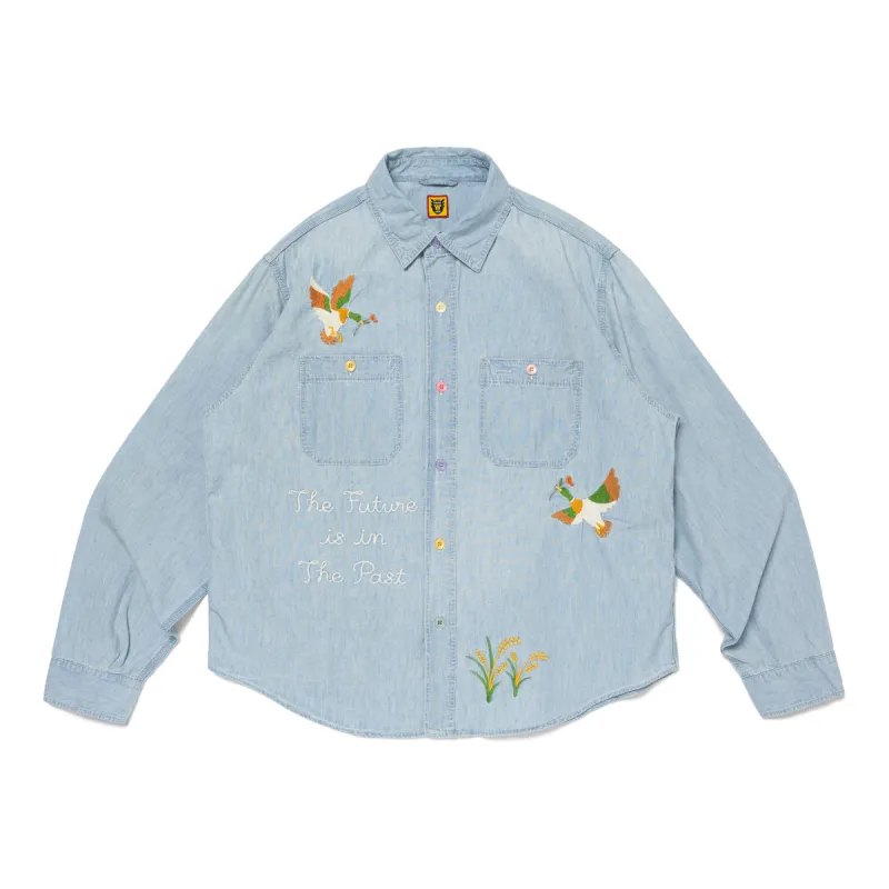 CHAMBRAY WORK SHIRT sold by Human Made