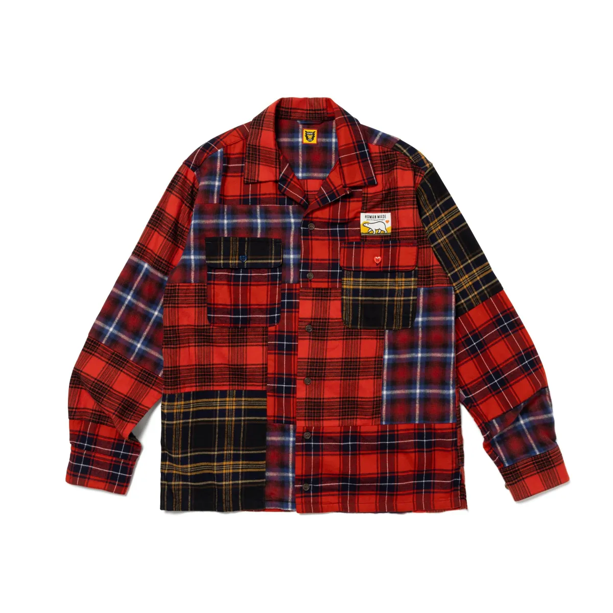 HUMAN MADE CHECK SHIRT RED L 【公式通販】