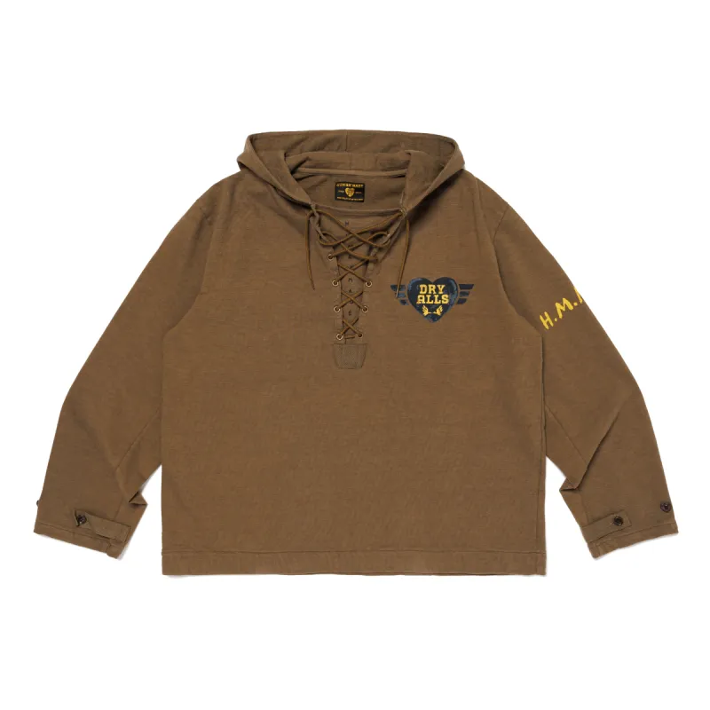 LACE-UP HOODED PULLOVER sold by Human Made