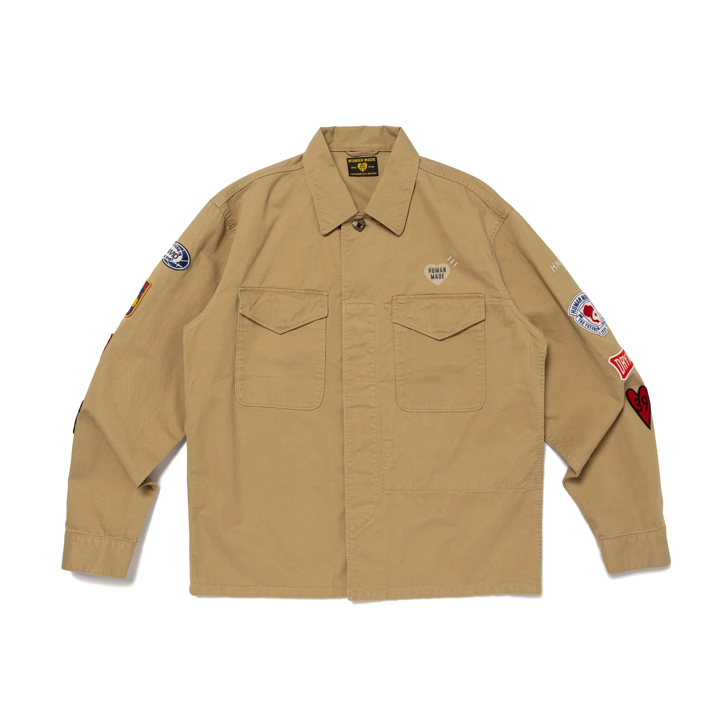PATCHED MILITARY SHIRT sold by Human Made