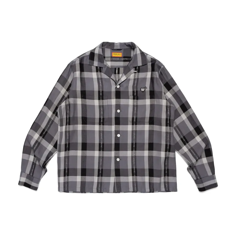 OPEN COLLAR CHECK SHIRT made by Human Made