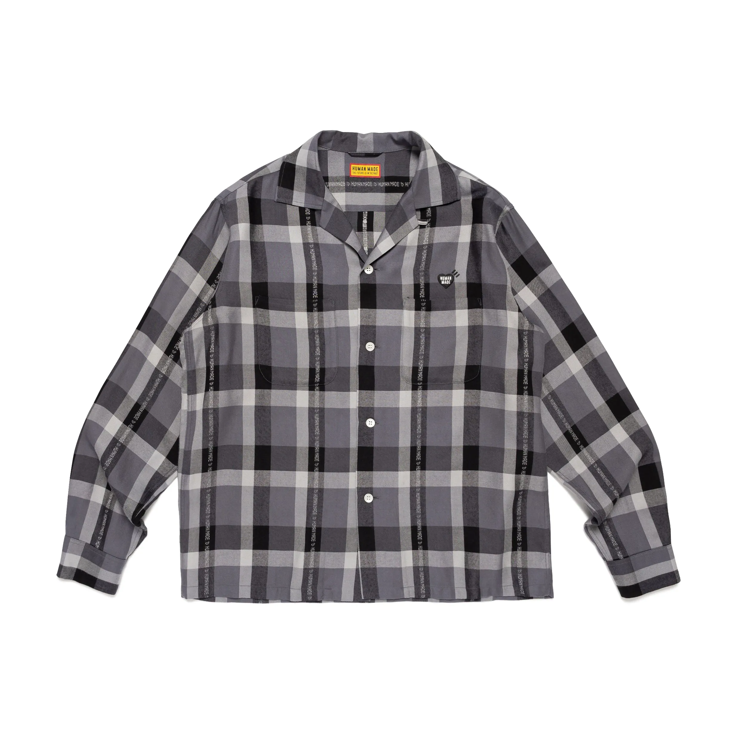 OPEN COLLAR CHECK SHIRT sold by Human Made
