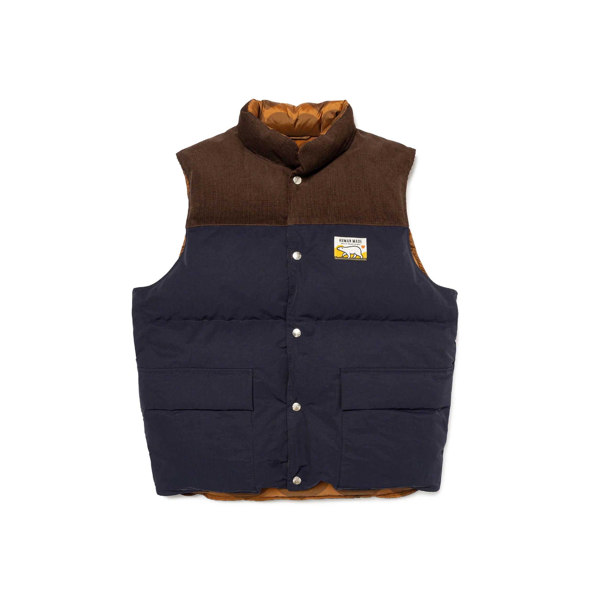 REVERSIBLE DOWN VEST sold by Human Made