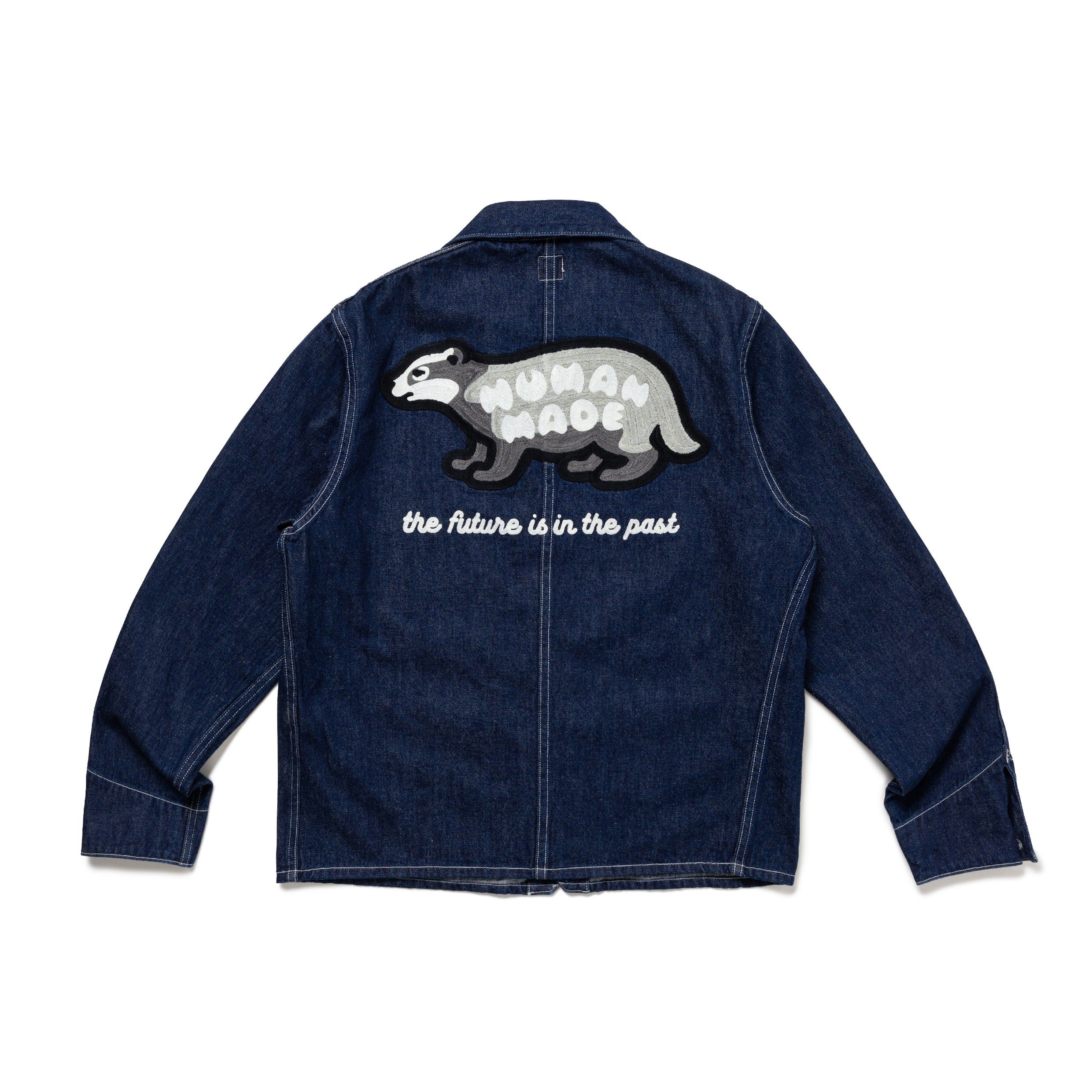 DENIM SHORT COVERALL JACKET sold by Human Made
