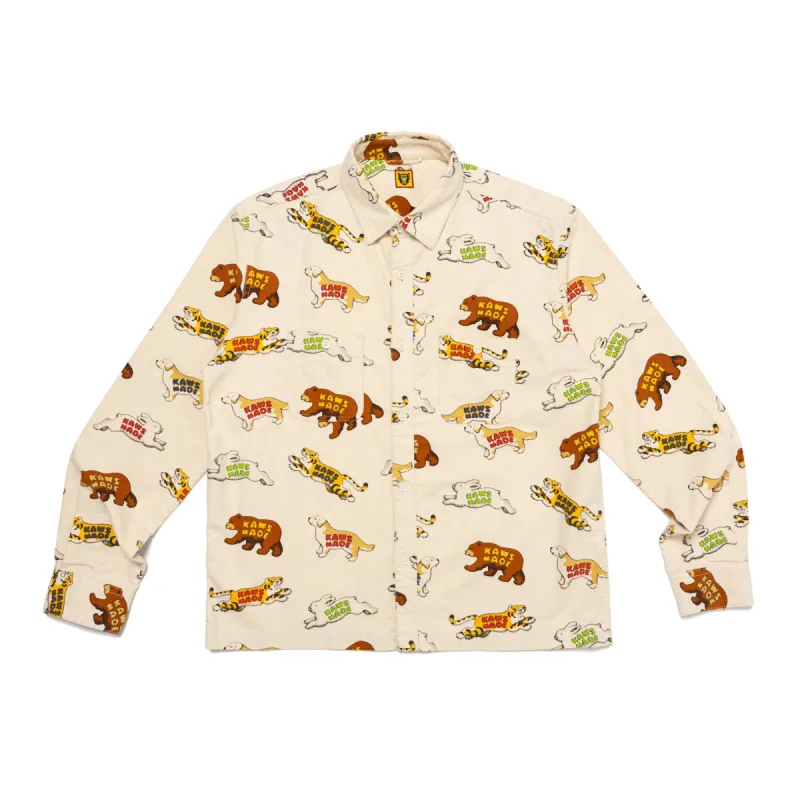KAWS MADE ANIMAL PATTERNED SHIRT sold by Human Made
