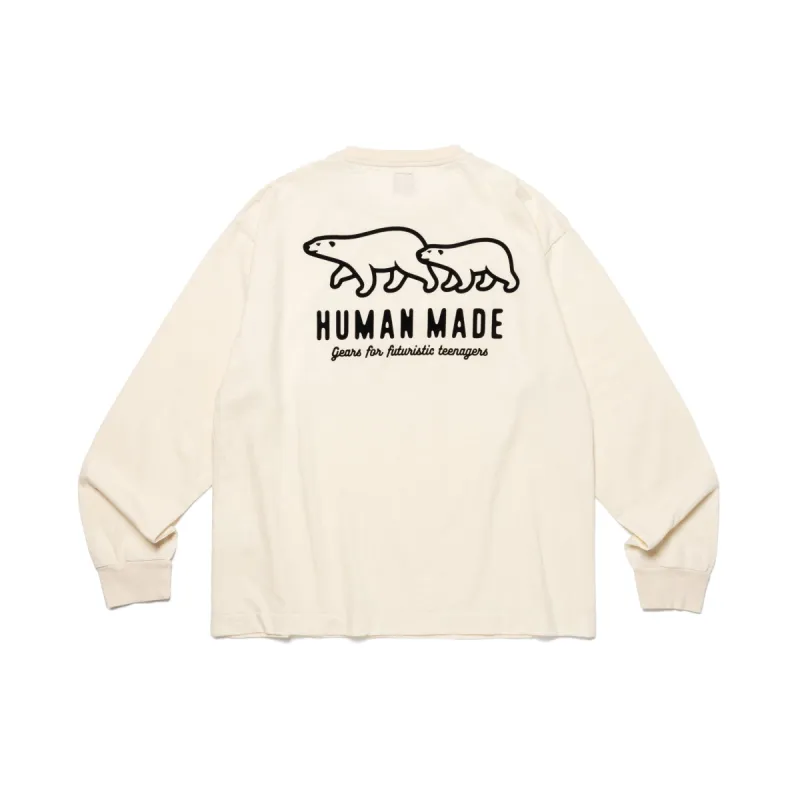 WOOL BLENDED L/S T-SHIRT sold by Human Made