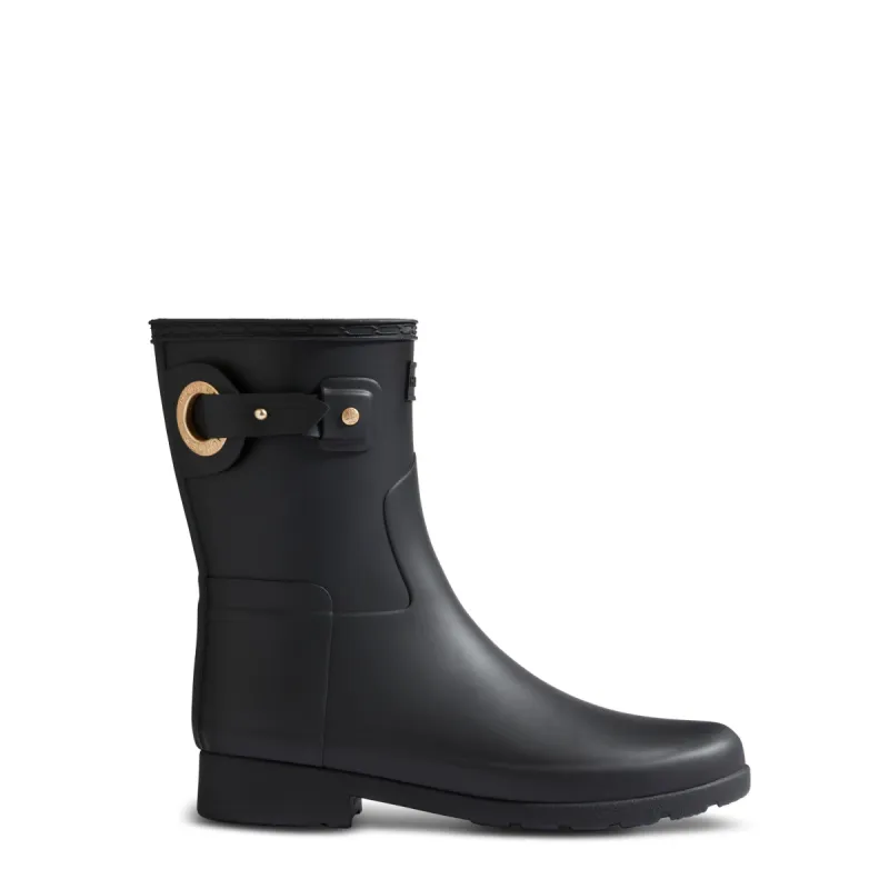 Women's Refined Short Eyelet Buckle Boots sold by Hunter