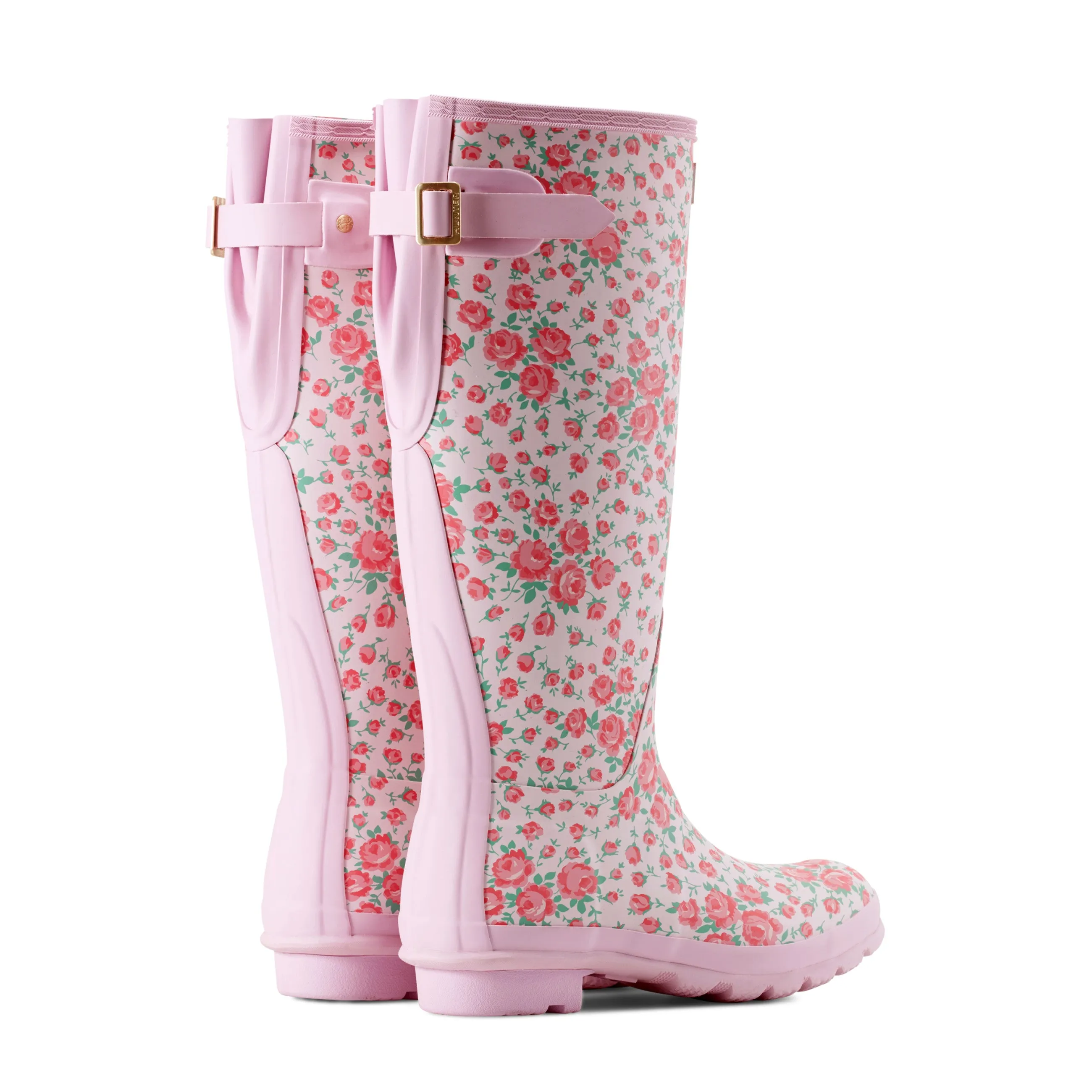 Hunter x LoveShackFancy Women’s Original Back Adjustable Tall Rose Heart Rain Boots sold by Hunter product image thumbnail 3