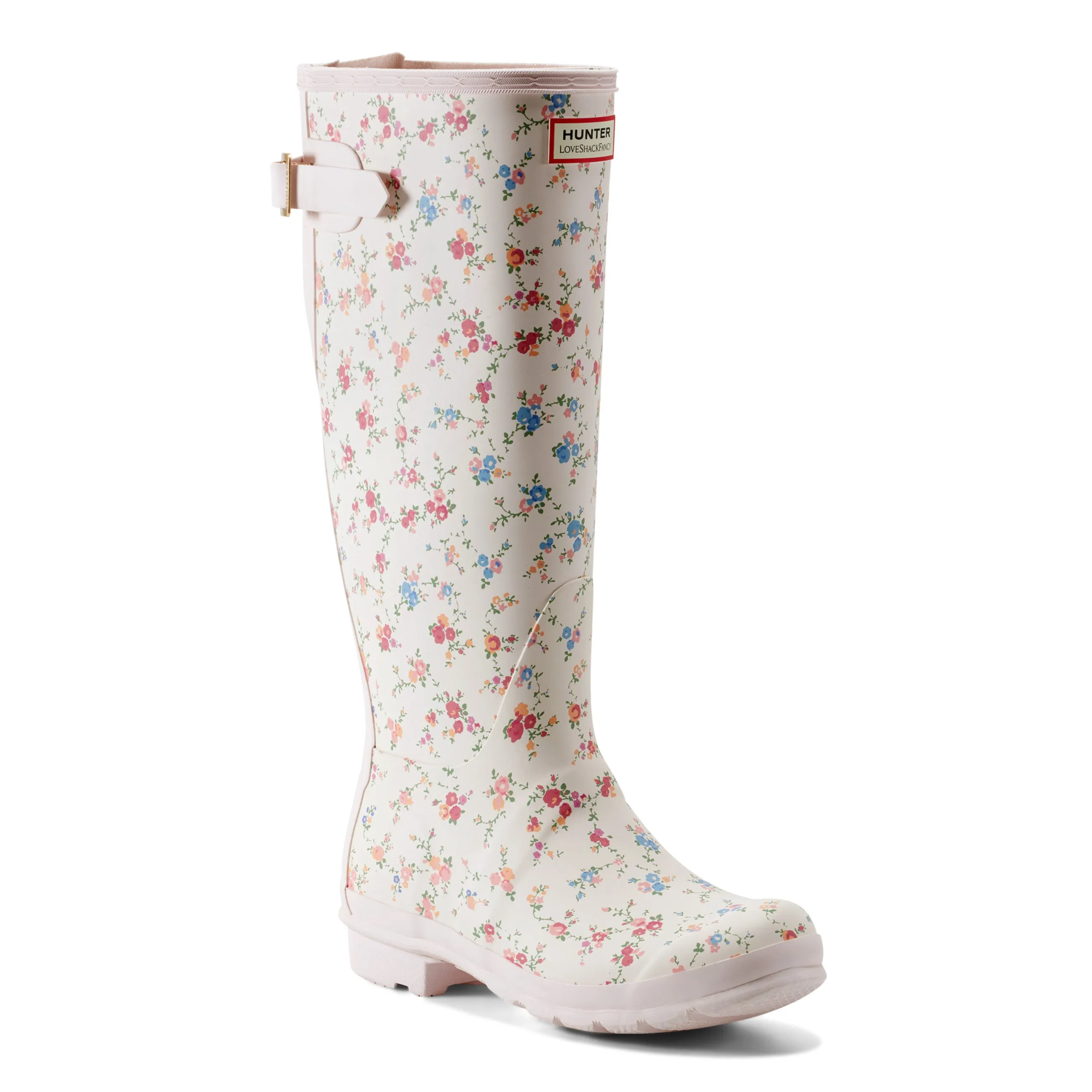 Hunter x LoveShackFancy Women’s Original Back Adjustable Tall Sunrise Patchwork Confetti Bloom Rain Boots sold by Hunter product image thumbnail 2