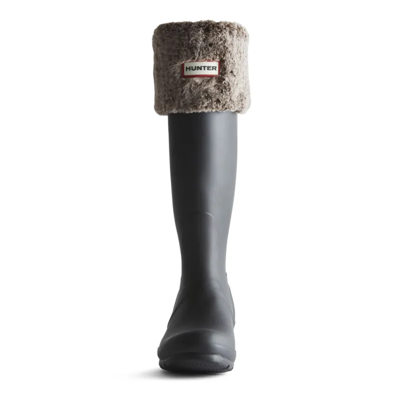 Unisex Faux Fur Tall Boot Sock sold by Hunter