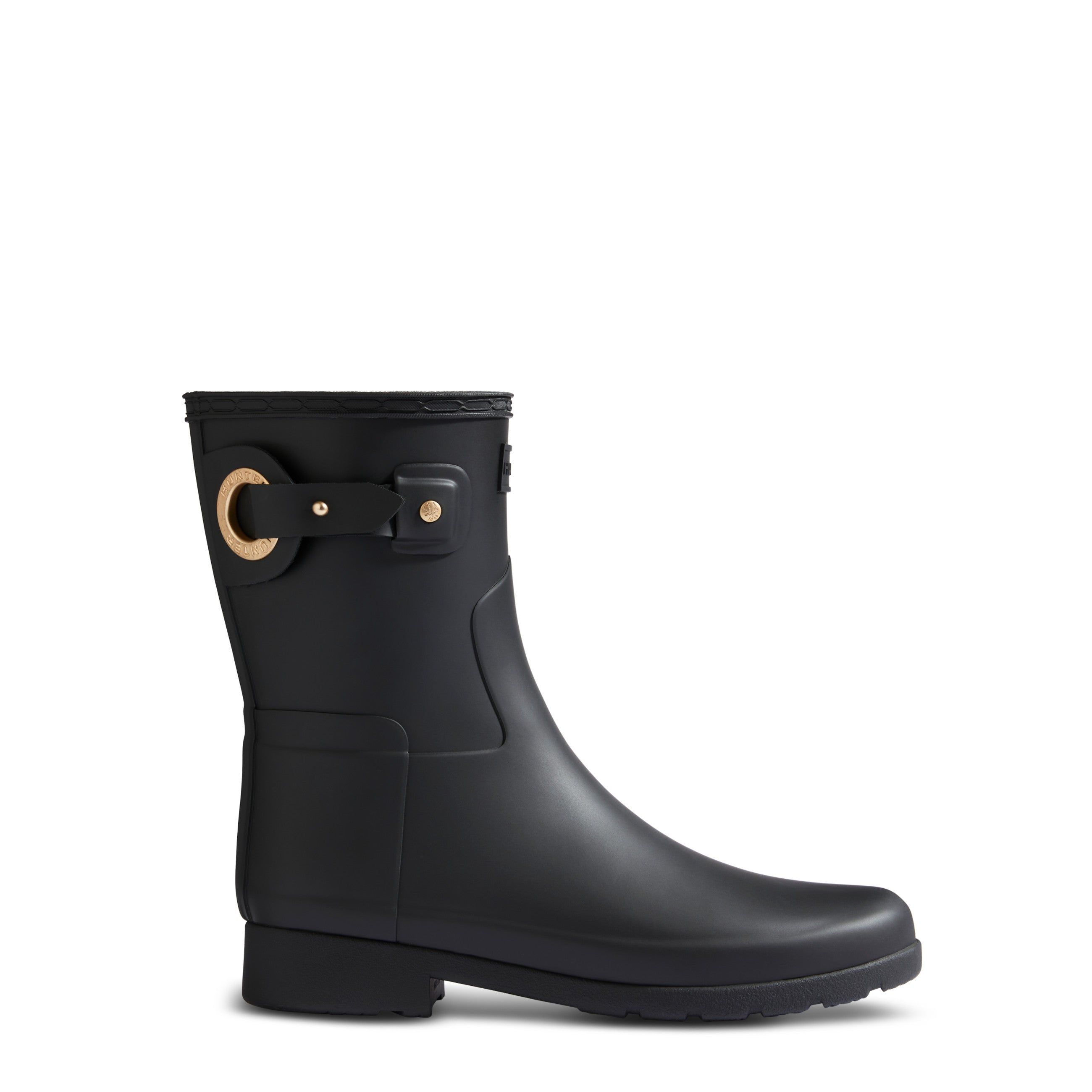 ◇HUNTER◇ WOMEN Refined Eyelet Buckle Short Rain Boots Skim Women's Refined Short Eyelet Buckle Boots | Parallel
