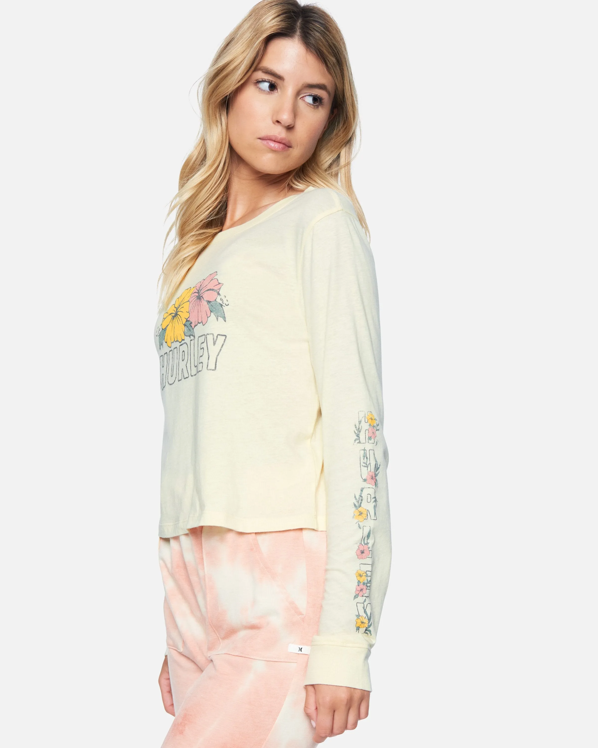 Merie Too Cropped Long Sleeve T-Shirt sold by Hurley product image thumbnail 3