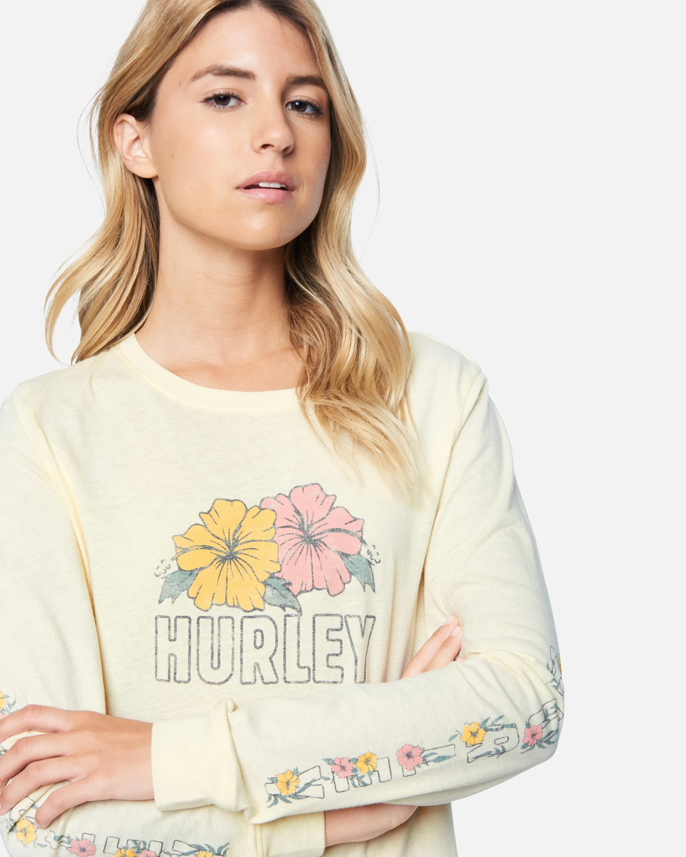 Merie Too Cropped Long Sleeve T-Shirt sold by Hurley product image thumbnail 5