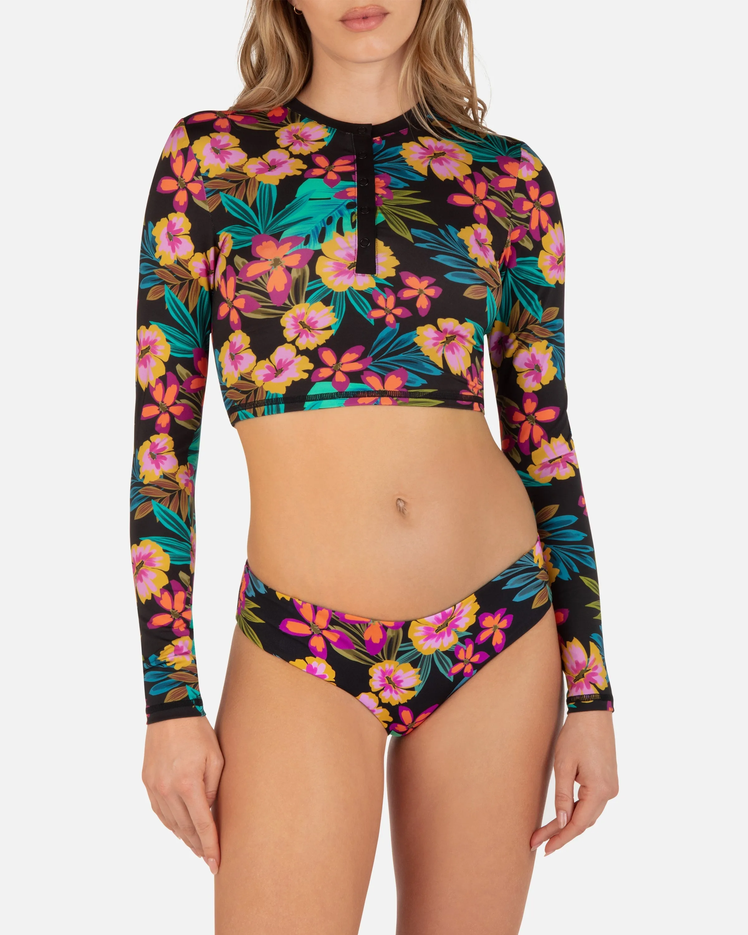 Fiji Fantasy Crop Long Sleeve Rashguard sold by Hurley