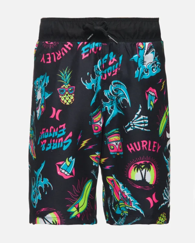 Boys' Scribble Pull-On Swim Trunks sold by Hurley