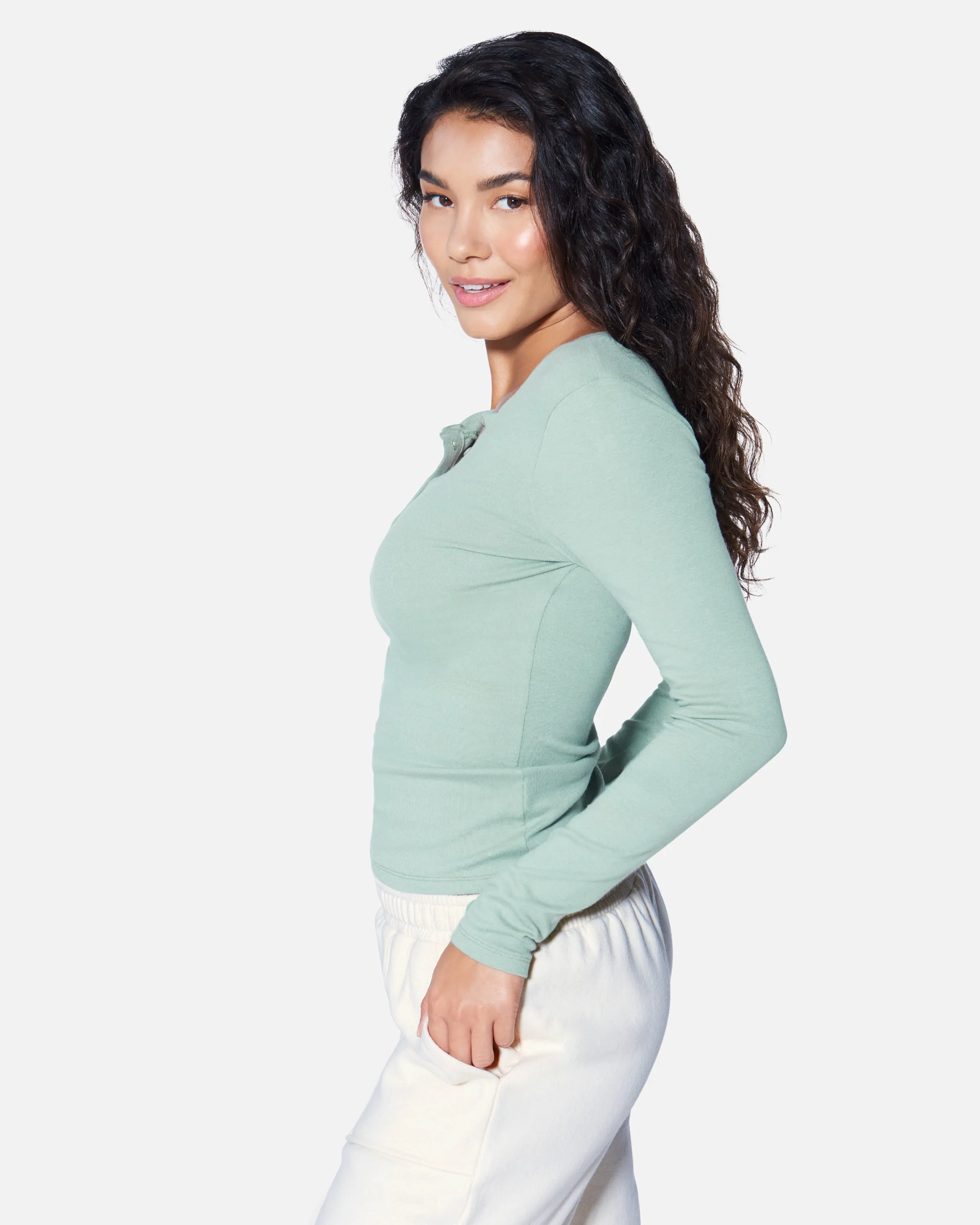 ESSENTIAL HEIDI HENLEY LONG SLEEVE TOP sold by Hurley product image thumbnail 3