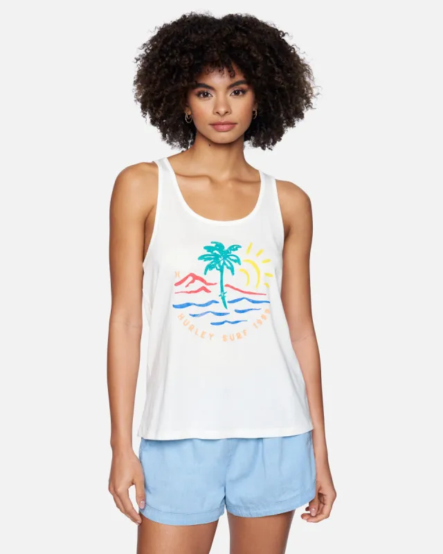 Casso Washed Racerback Tank sold by Hurley