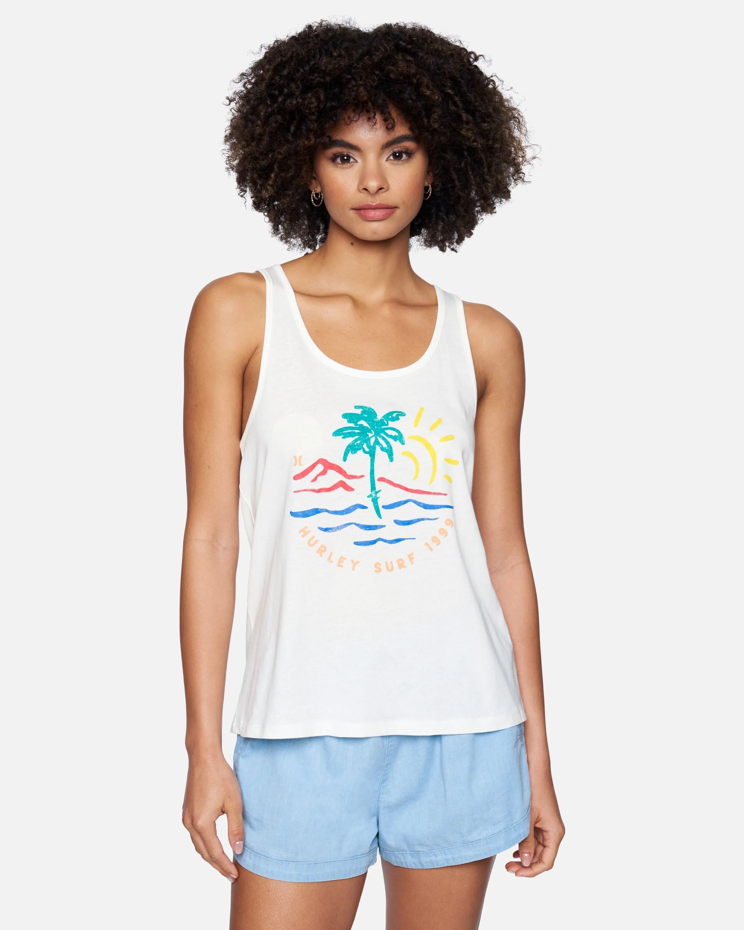 Casso Washed Racerback Tank sold by Hurley