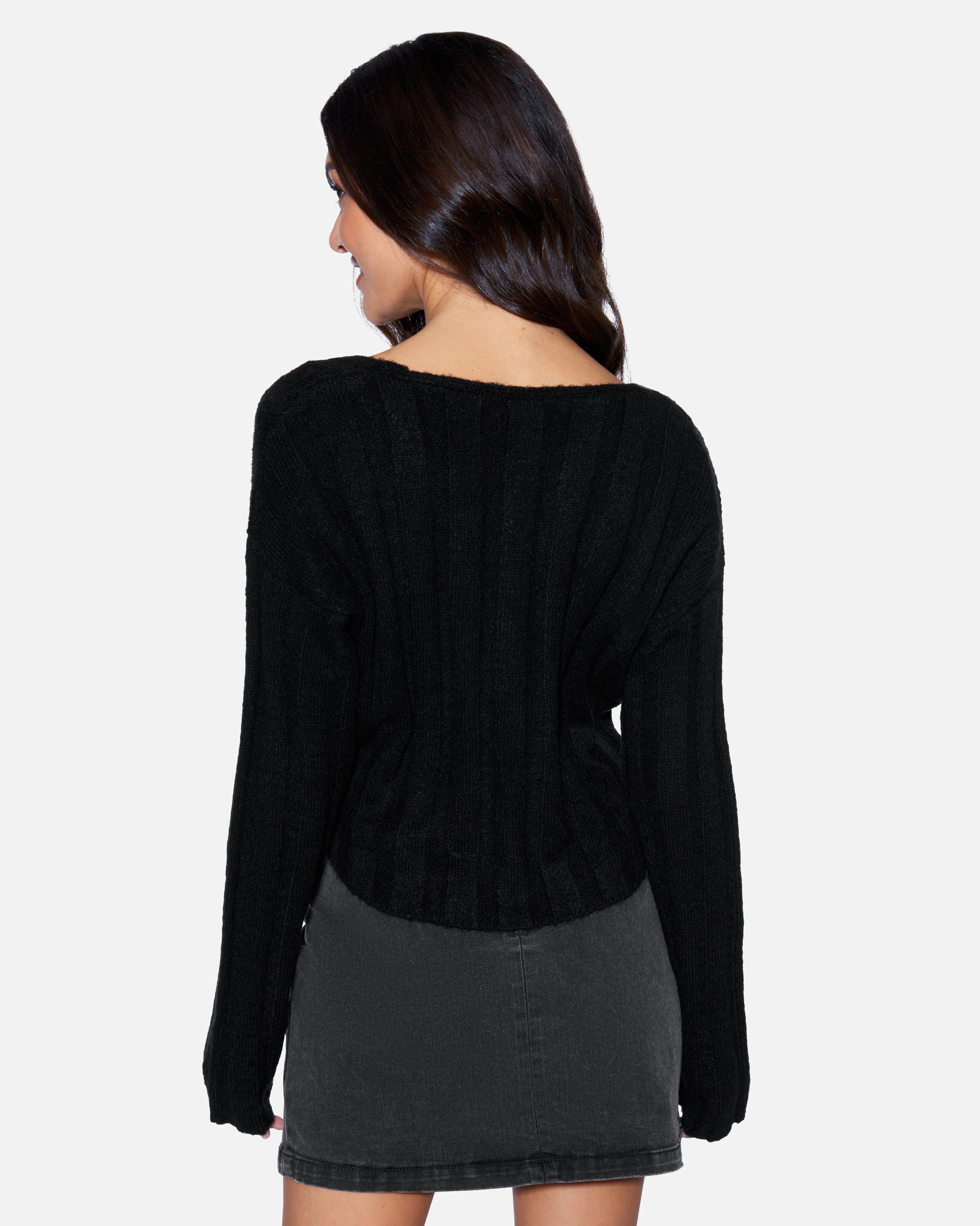 ESSENTIAL CROPPED LONG SLEEVE SWEATER sold by Hurley product image thumbnail 2