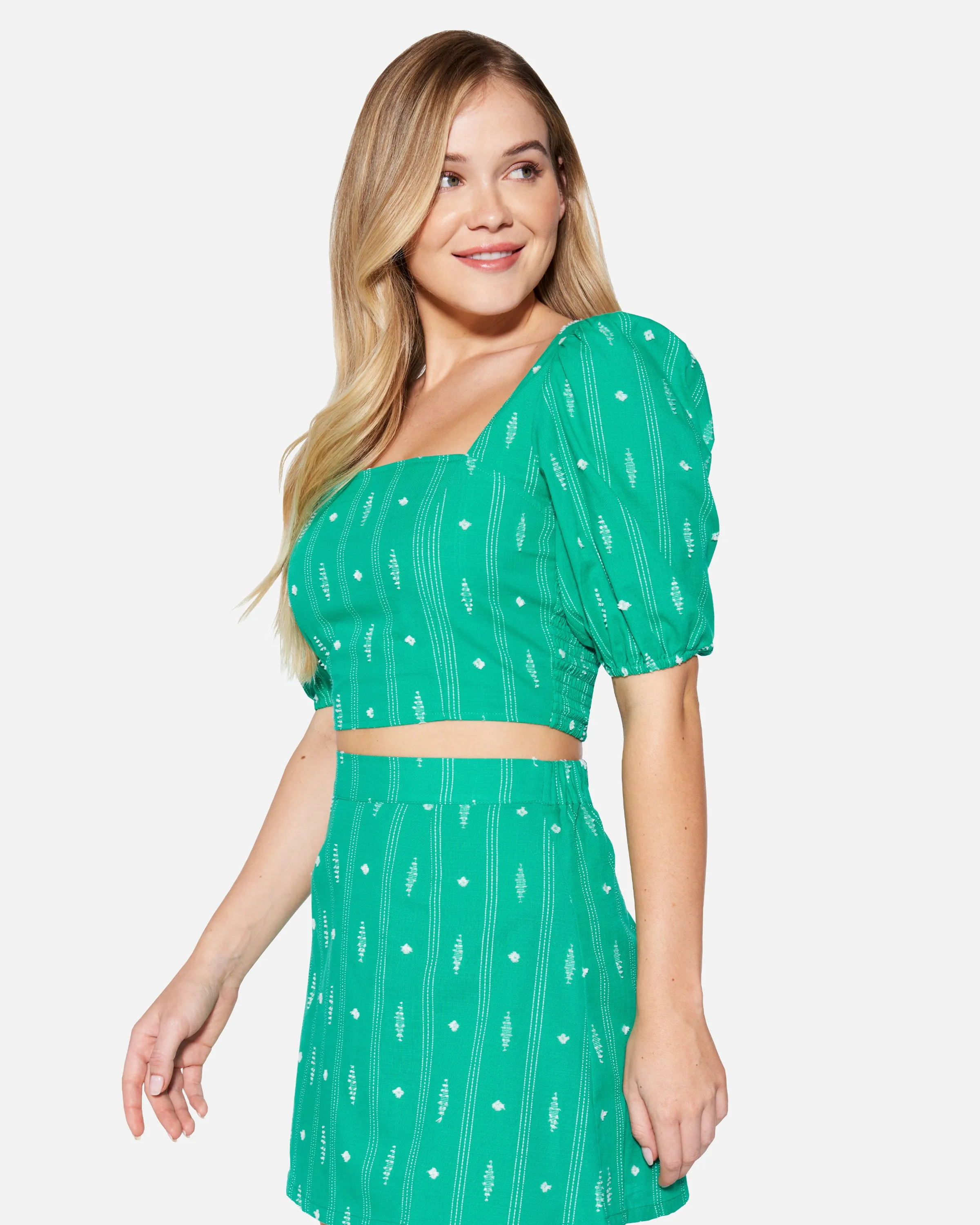 DIAMOND JACQUARD CROP TOP sold by Hurley product image thumbnail 3