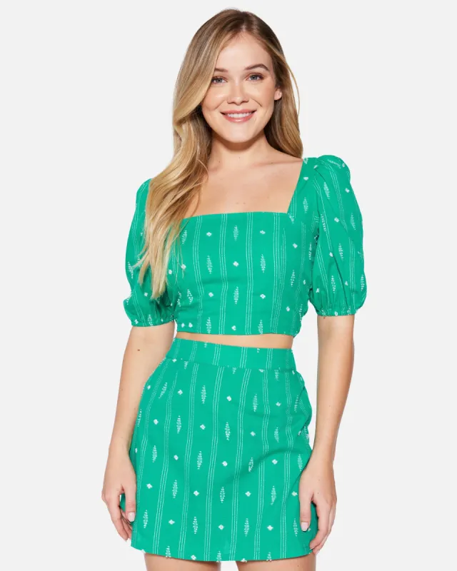 DIAMOND JACQUARD CROP TOP sold by Hurley