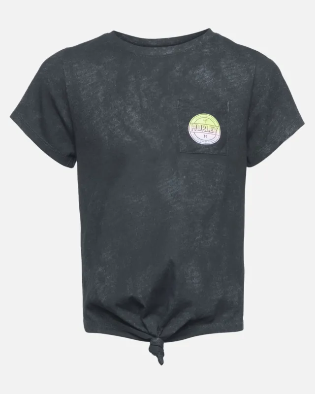 Girls' Tie Front Pocket T-Shirt sold by Hurley
