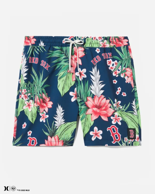 Hurley X 47 Boston Red Sox Cannonball Tropics Volley Boardshorts 17" sold by Hurley
