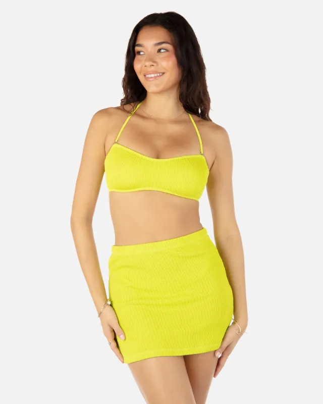 Solid Scrunch Mini Skirt sold by Hurley