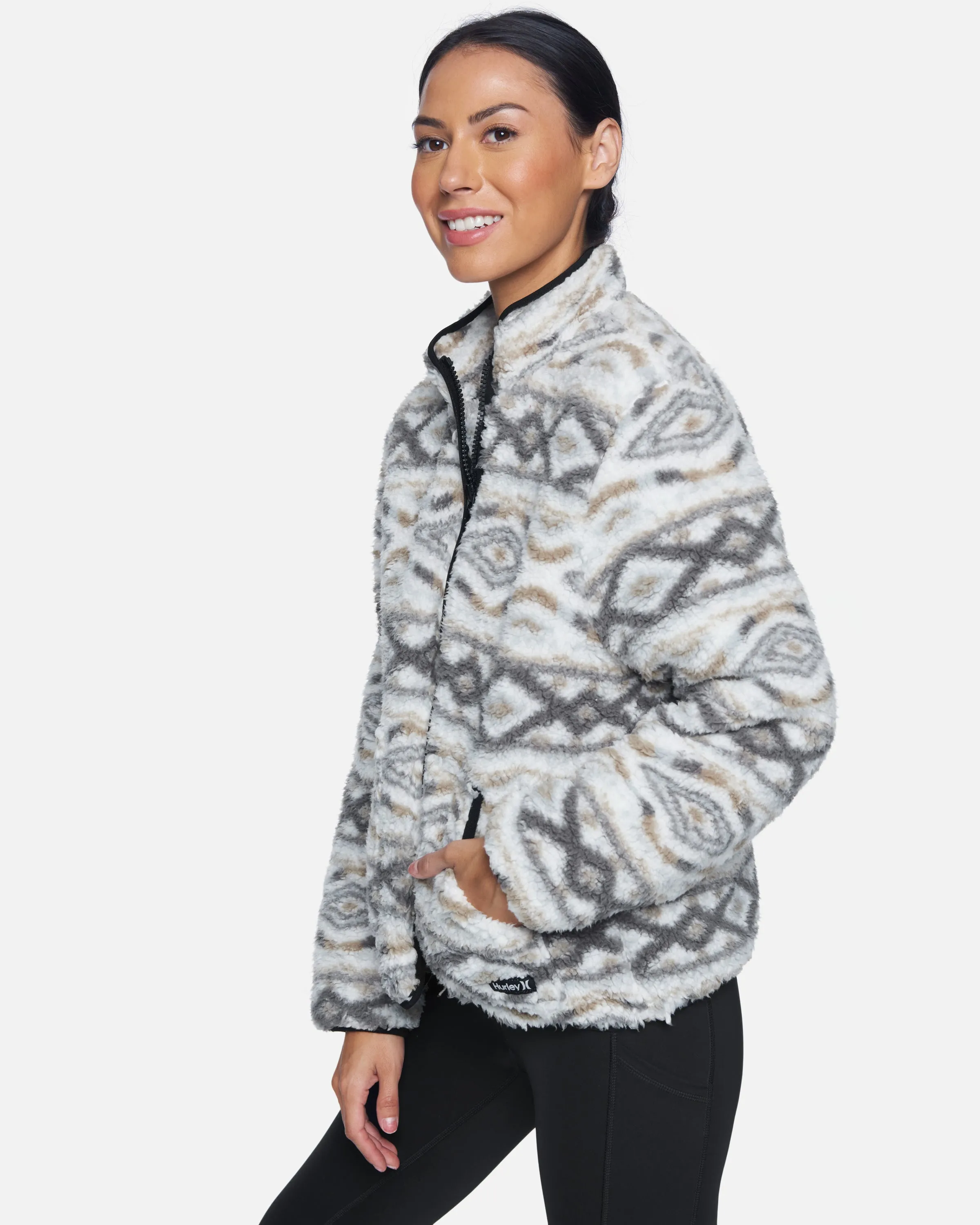 Printed Full Zip Sherpa Jacket sold by Hurley product image thumbnail 3