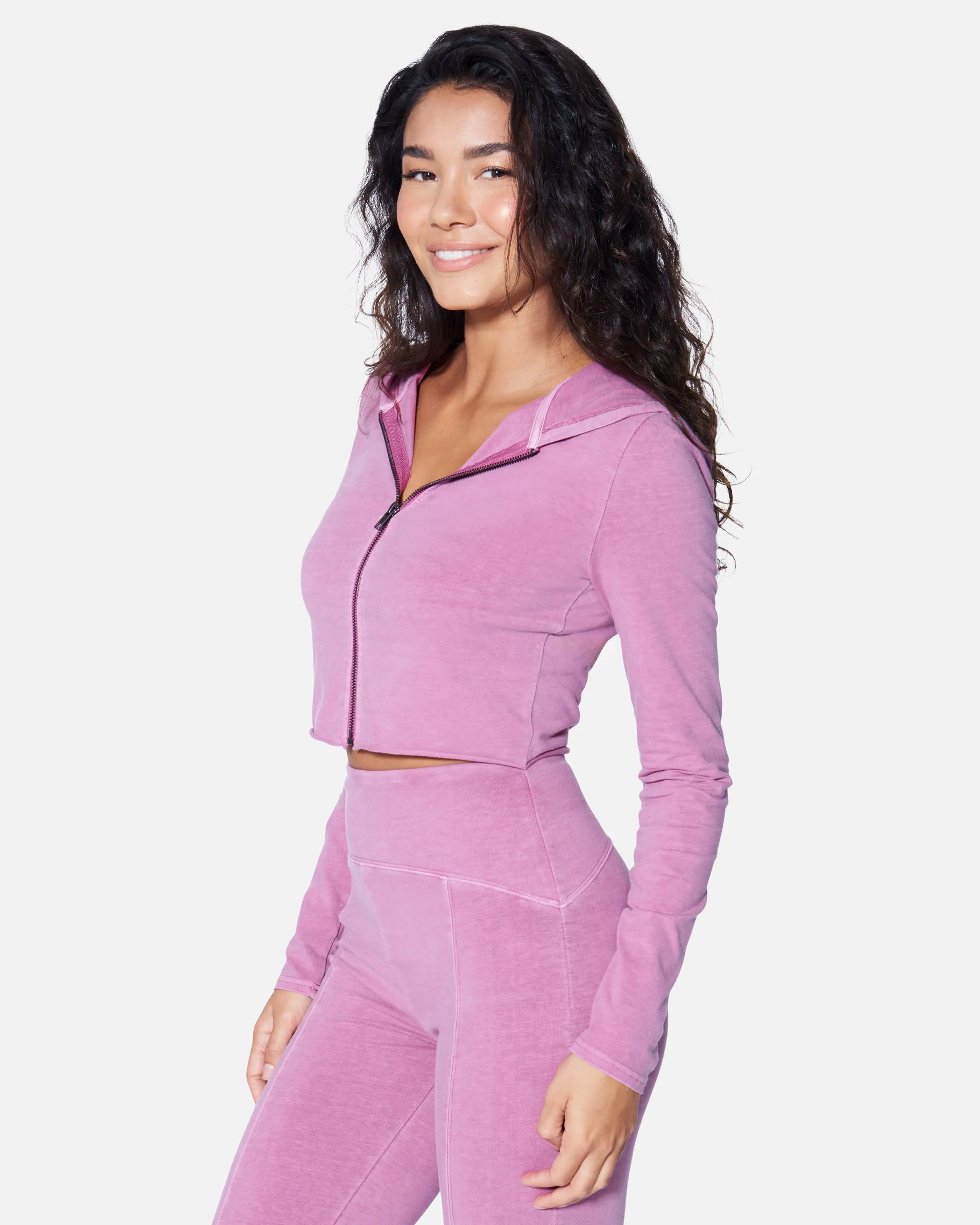 ESSENTIAL ZIP UP CROPPED HOODIE sold by Hurley product image thumbnail 3