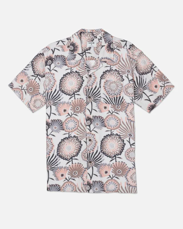 Linen Rincon Camp Short Sleeve sold by Hurley