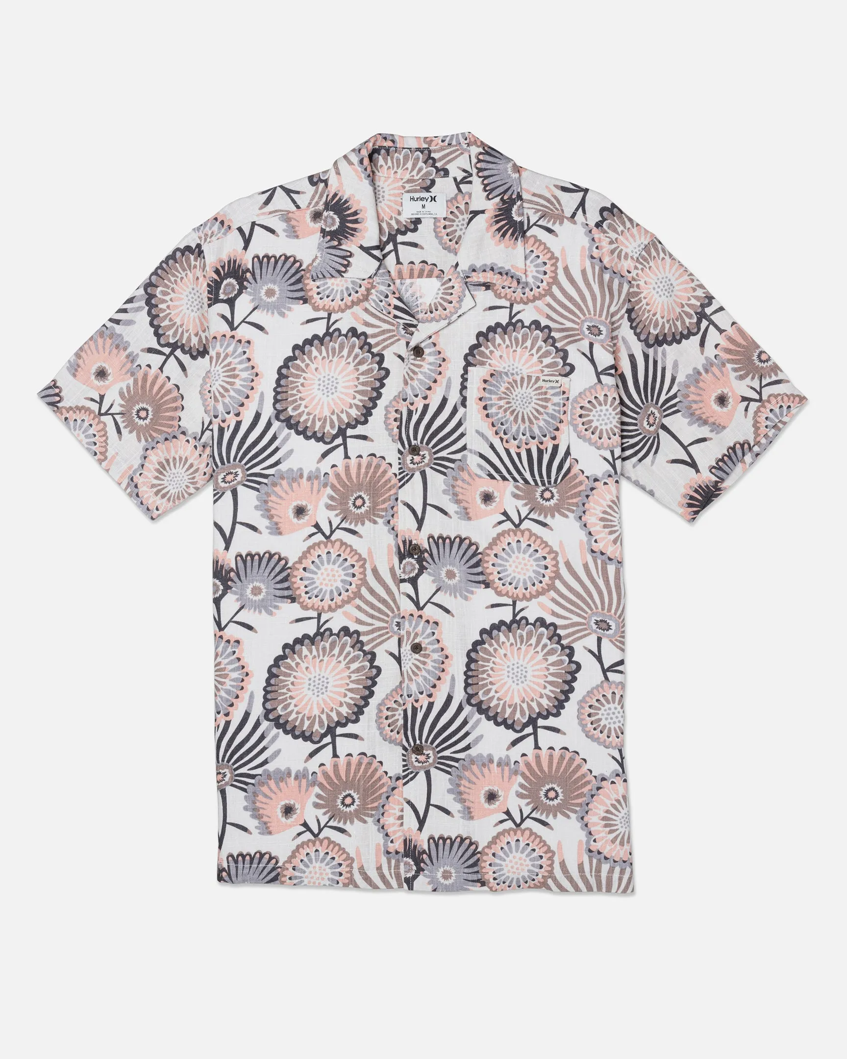 Linen Rincon Camp Short Sleeve sold by Hurley